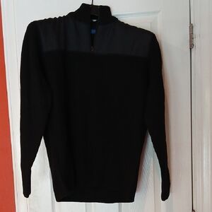 J. Crew Men's Black Zip-Up Sweater
